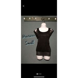 Maurices chiffon loose sheer over tank top small